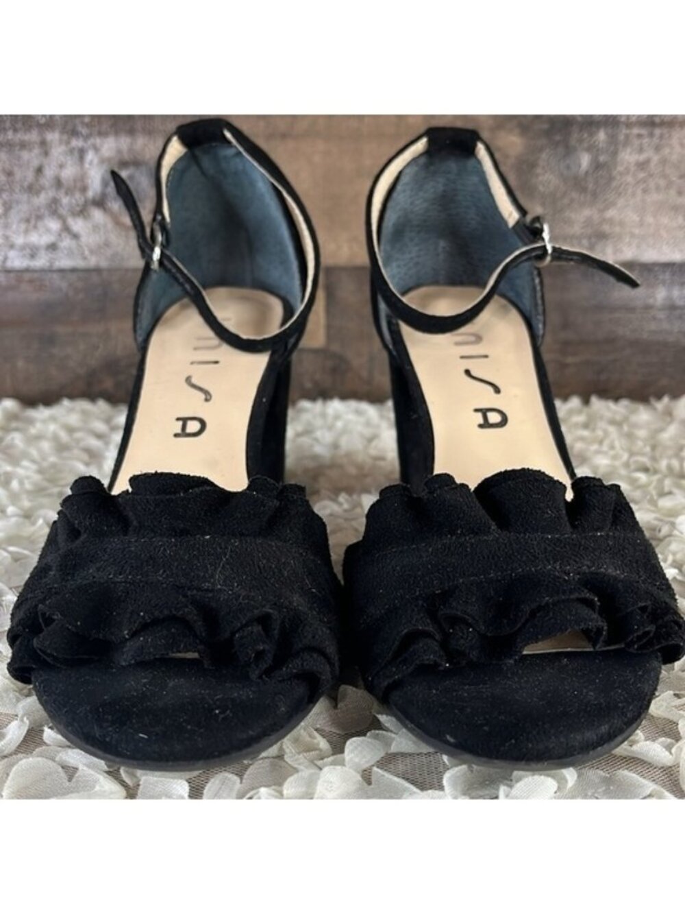 Unisa women’s danni black block heal Size 6